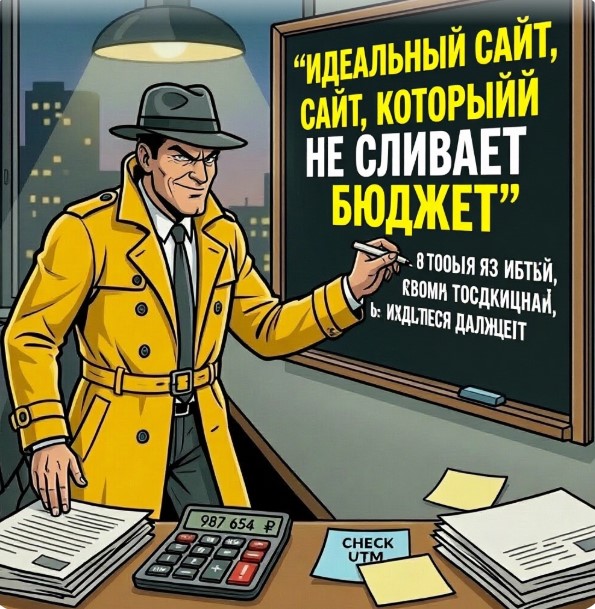 Шеф чертит параметры идеального сайта